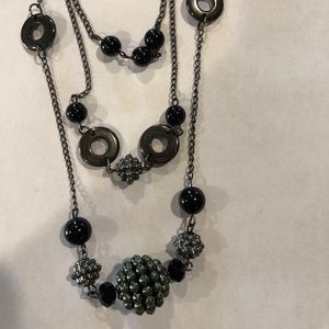 Chico’s long black necklace